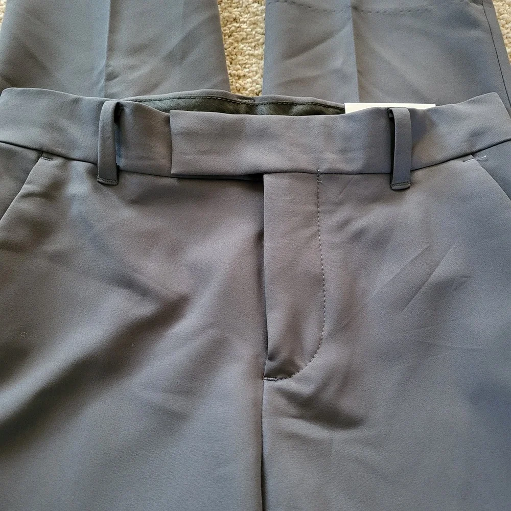 Calvin Klein Kids Flat Front Stretch Slim Fit Pants‎ Gray Size 10 Regular NWT